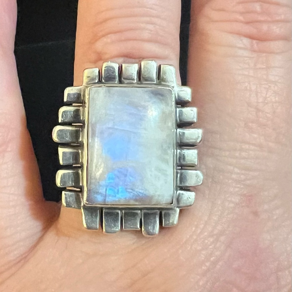 Rare Silpada Vintage Retired Moonstone Ring sz7